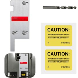 QYZZRS Generator Interlock Kit Compatible with Square D Vertical Main 150 or 200 amp Breaker,3 1/4 to 4 Inch Spacing Between Main and Generator Breaker,Professional and Interlock Kit