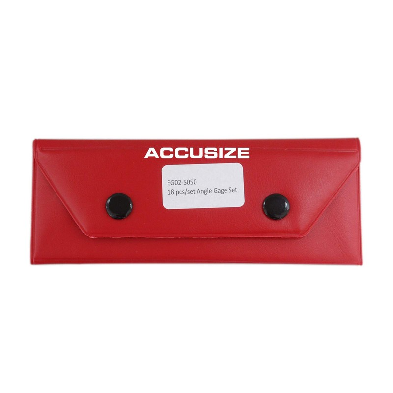 Accusize - Juego de Calibradores de Ángulos de 18 Piezas,