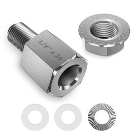 NICEDACK Unisex Bicycle Axle Adapter for 3/8 Inch x26 Full Axle, Universal Bicycle Trailer Coupling Adapter