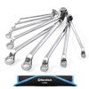 DURATECH Offset Box Wrench Set, Metric, 9-Piece, 6-23mm, 75-Degree, CR-V