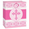 Pink Radiant Cross Religious Gift Bag