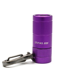 iTP - N1 LED Flashlight - 165 Lumens & Keychain Light - 3 Levels of Output with Steel Surface - Anti-Shattering & Anti-Scratching - Battery Included - Blue