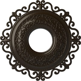 Ekena Millwork CM22ORSHF Orrington Ceiling Medallion, 22"OD x 6 1/4"ID x 1 3/4"P, Hand-Painted Stone Hearth