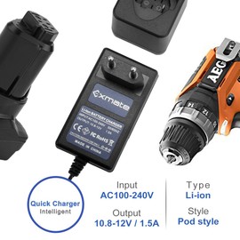 Exmate 12V Li-ion Charger Compatible with Dremel 12V 8200 8220 8300 B812-01 B812-02 B812-03 Pod Style Battery (NOT for Ni-MH/NI-CD Battery)
