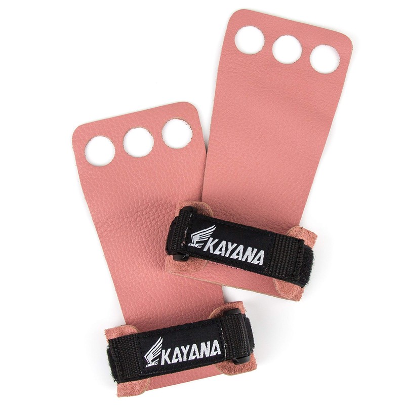 KAYANA 3 Hole Leather Gymnastics Hand Grips - Palm Protection