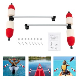 1 Pair Kayak Canoe PVC Stabilizer System Outrigger Arms Fishing Sidekick Kit