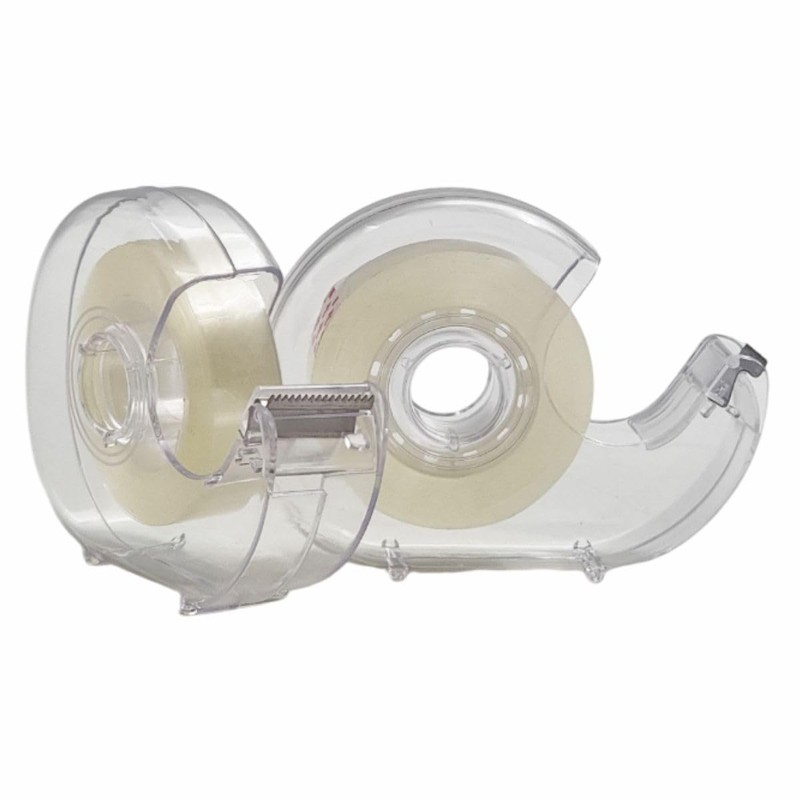 Tape Roll with Dispenser 2 Pack – Clear Sticky Tape
