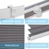 Sekey Pleated Blind, No Drilling Blackout, Window Pleated Blind Klemmfix