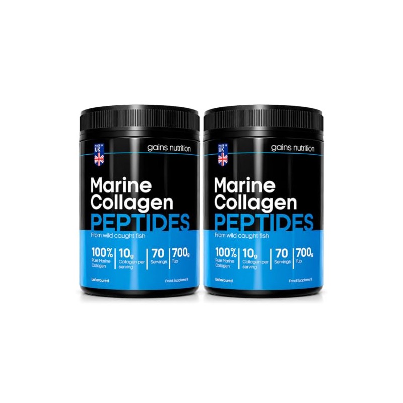 GN Marine Collagen Peptides Powder, Unflavoured, 2 Pack