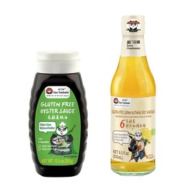 Gluten-Free Asian Pantry Duo: 70% Oyster Sauce & Lemon Glutinous Rice Vinegar – Bold & Tangy Flavor for Stir-Fry, Dipping & Salad Dressings