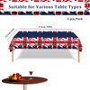 2Pcs VJ Day 80th Table Cloth Party,137x274cm Plastic Tablecloths Celebration