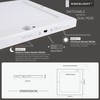 SINCELIGHT PIR LED Motion Sensor Ceiling Mounted Light Fixture, 18W