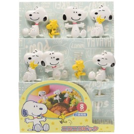 トルネ Torne PN-6 Snoopy Lunch Box, Pick, Character Valve, Deco Valve, Lunch Box, Niconico, Pack of 8