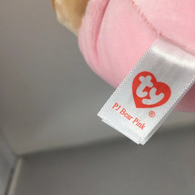 Ty BABY TY PJ BEAR PINK (Non-Removable Pajamas) (Regular Size
