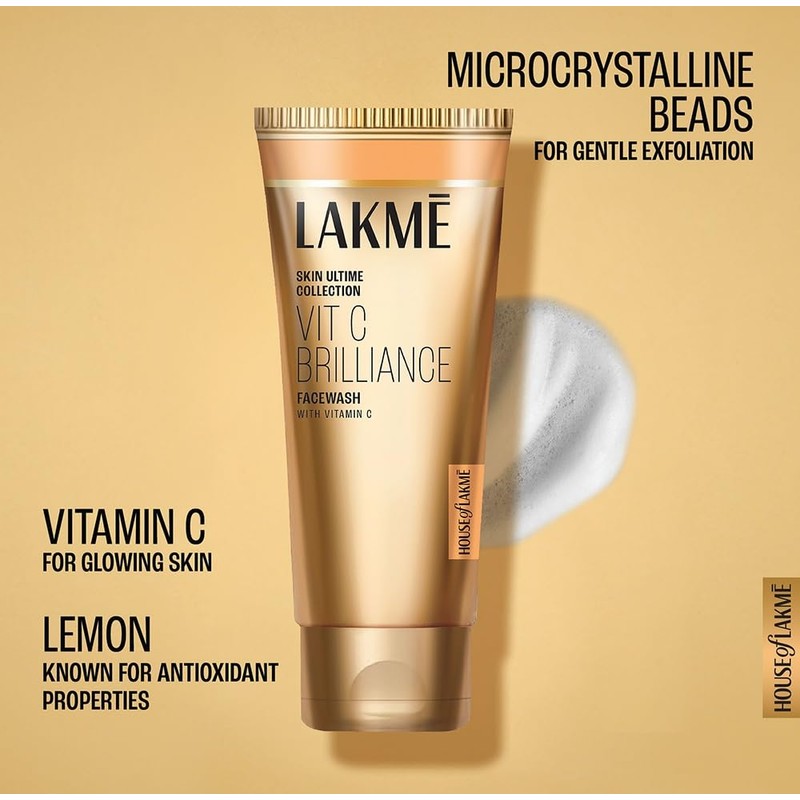 Lakme 9to5 Vitamin C Face Wash with Microcrystalline Beads for