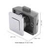 CENPEK Square Cupboard Push Button Lock Metal Drawer Knobs Door