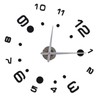 3D DIY Digital Wall Clock Kit with Adhesive Sticker Scale
