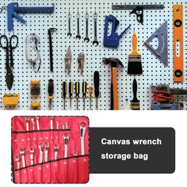 Be In Your Mind Multi Pocket Tools Bag 25 Pockets Tools Storage Bag Hardware Wrench Tool Roll Wrench Storage Bag for Spanner Plier Wrench Screwdrivers