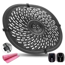 Nvkwca 7QT Air Fryer Rack for Gourmia GAF718 7QT/Gowise 7QT/PowerXL Vortex 7QT/Chefman 6.5QT Air Fryers, Premium Air Fryer Tray Grill Crisper Plate Pan Grate Shelf Grid for 7QT PowerXL Air Fryer