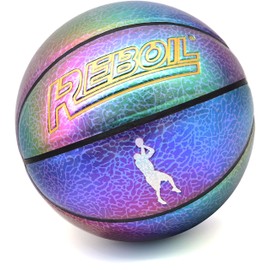 REBOIL Star Memorial baloncesto interior/exterior – Advance púrpura brillante compuesto cuero para fanáticos niños y niñas – Kobe Mamba Spirit Memorial Edition. (Tamaño oficial 6)