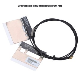 Wendry Cable de Antena IPEX-4 de Generación 4, Interfaz IPEX de 4 Generaciones, 2 Unids/Set DIY IPE Gene4 Incorporado NGFF/M.2, Antena WiFi con IPEX4 Puerto 2.4 / 5G