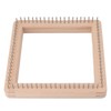 Mini Square Knitting Tool with Hooks Wooden Crochet Board for
