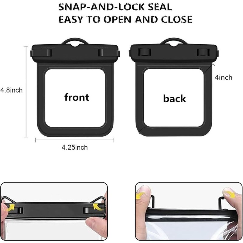 Khxriypha 2 Pack TPU Waterproof Car Key Fob Shell Case