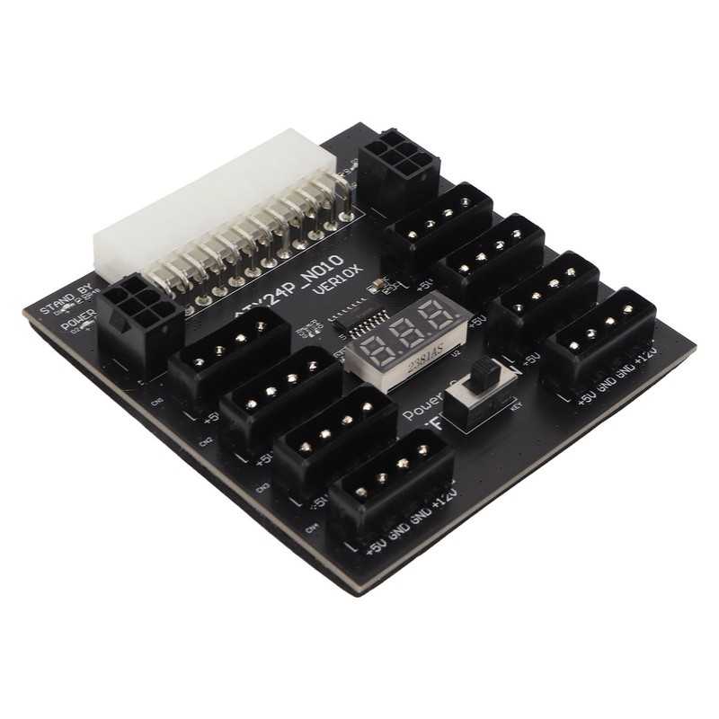ATX PSU Power Board 5V 12V Output 24Pin to 8X