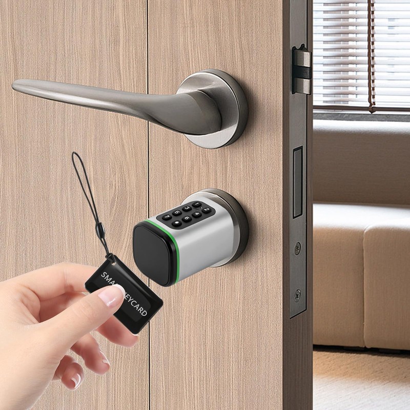 Yolancity Electronic Door Lock with Mobile App, Smart Keycards, Reset