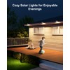 8 Pack Solar Powered Gutter Lights Outdoor Decorative Waterproof 12