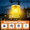 QXMH Solar Strobe Warning Light - Bright 360 Degree Solar