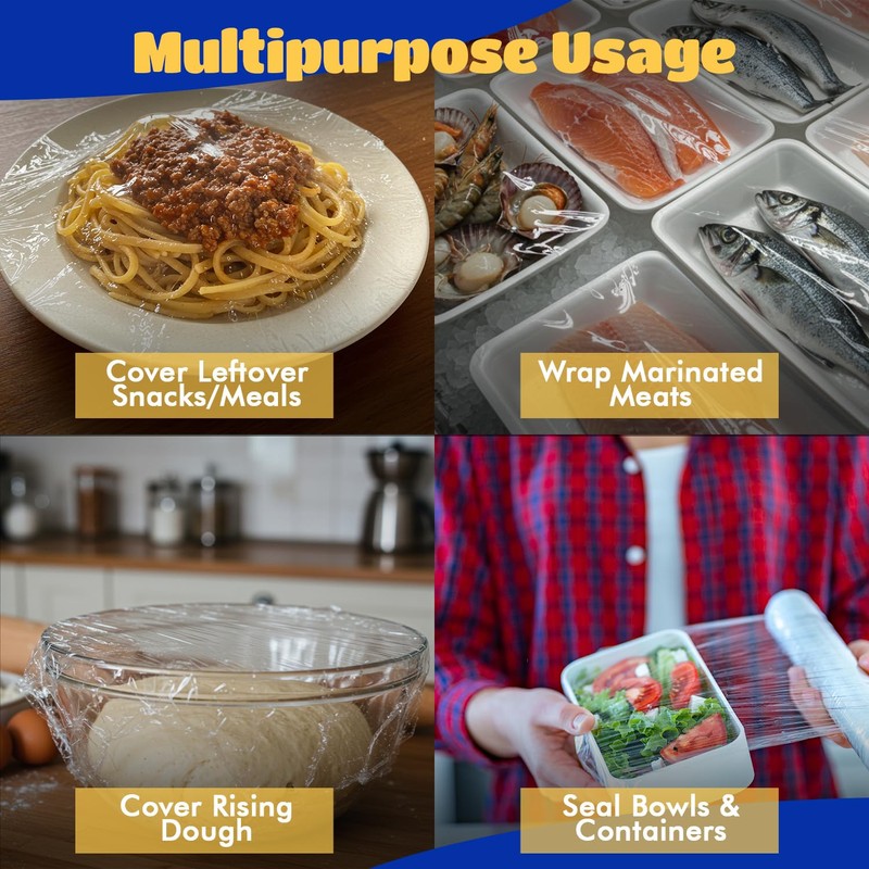 Stretch Tite Plastic Wrap For Food With Slide Cutter 3000