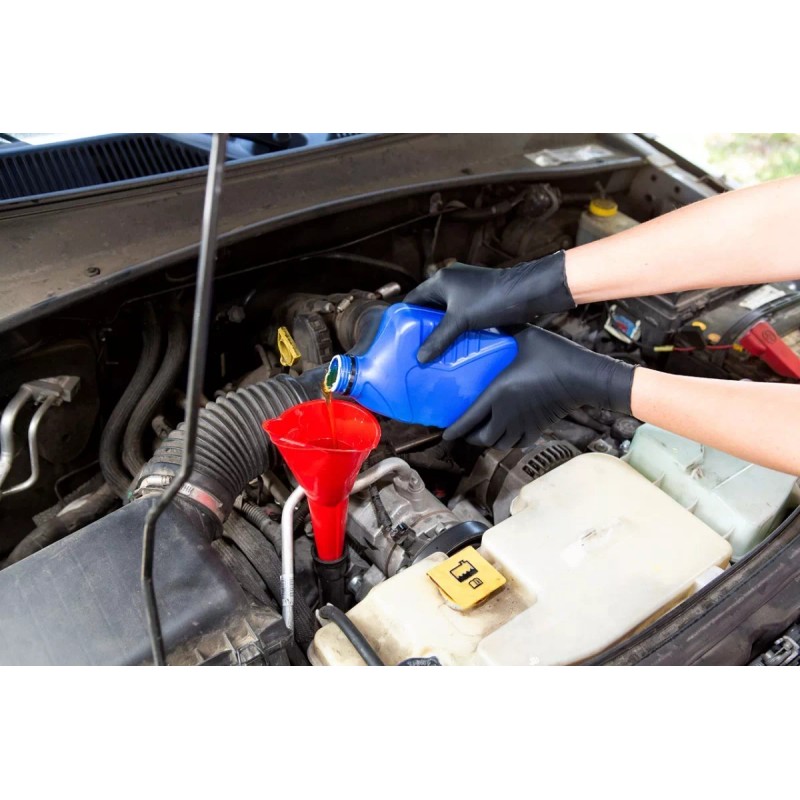 Gauntes Negros Guantes Negros Para Mecánico Grande ( 100 Pz