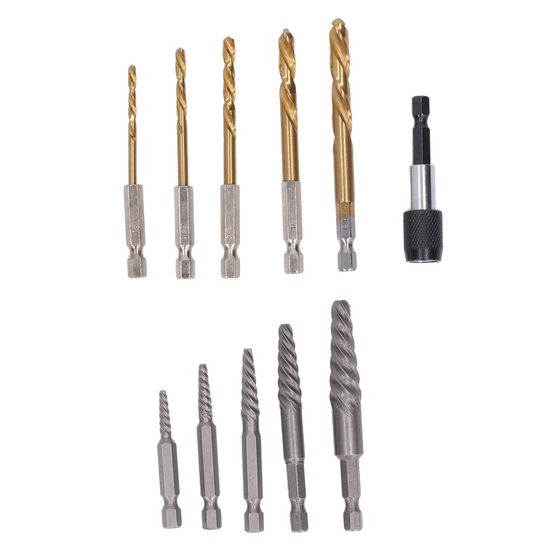 11Pcs Damaged Screw Extractor Kit HHS Professional Bolt Stud Removal