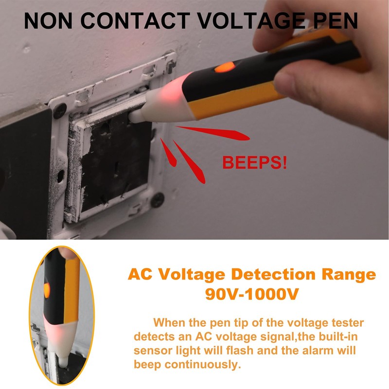 2 Pcs Electric Tester Pen, Voltage Pen, Voltage Tester Pen
