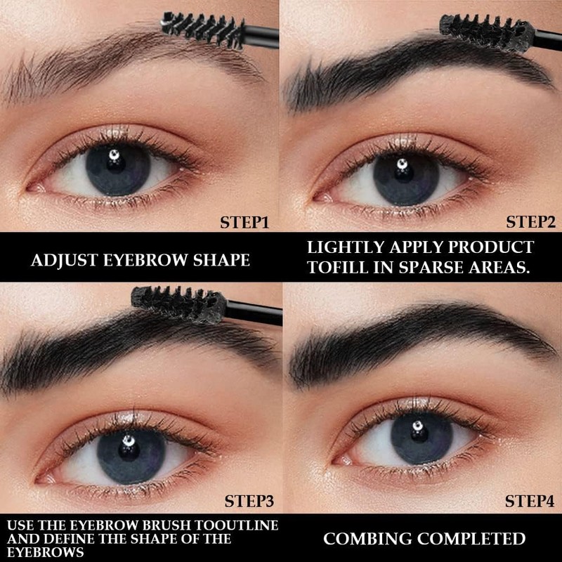 Gel para cejas, Kit de tinte para cejas marrones, Kit