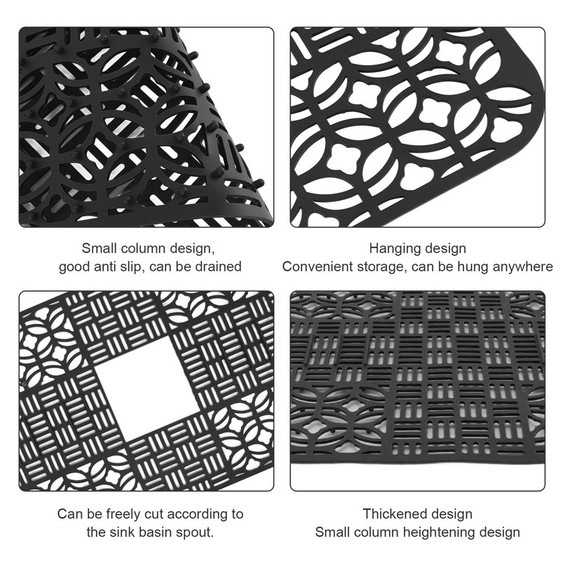 Sink Mats Silicone Anti Slip Heat Resistant 66x35cm Large Size