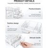 GENCAM Make Up Organiser, Transparent Dressing Table Organiser with 2
