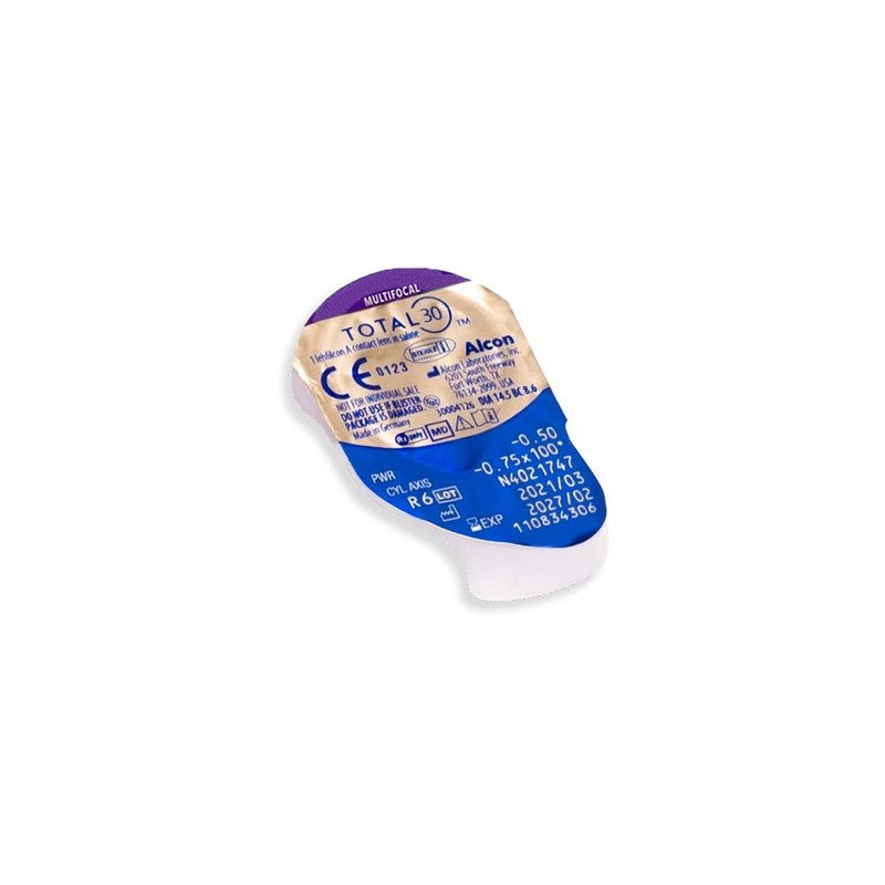 TOTAL30 Multifocal Monthly Lenses, Pack of 6, BC 8.4 mm,