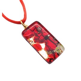 Glass Pendant, Murano Glass Pendant, Handmade Glass Pendant, Millefiori Pendant, Murano Glass Jewellery, Glass from Venice, 3cm x 1.5cm (Lisa)