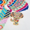 Meloca Designs Mandala Elephant Needle Minder for Cross Stitch, Embroidery,
