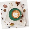 Mobestech Brass Coasters for Drinks Round Heat Resistant Coasters Protect