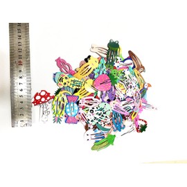 Girls Hair Clips toddler Barrettes 80 PCS Lovely Animal Fruit Printed Pattern Metal Snap Hair Clips Cartoon Design Hairpins for Kids Teens Toddler Girls Teens Babies Children Women Pets (80 Different Animal)