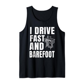 Tailor Dressmaker Fabrician Sewer Bare Foot Sewing Machine Tank Top