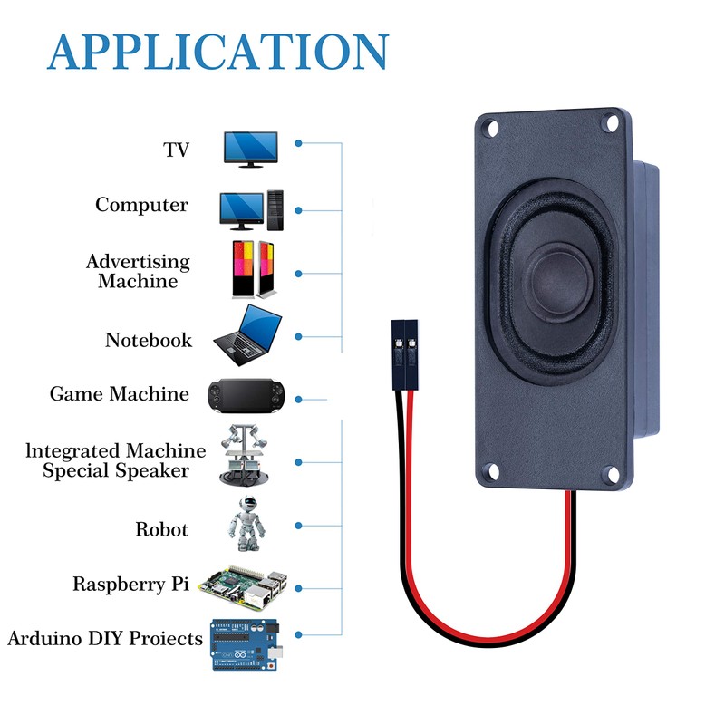 CQRobot Speaker 3 Watt 4 Ohm Compatible with Arduino Motherboard,