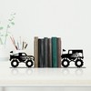 Kids Bookends for Books, Monster Truck Decor for Boys Room,