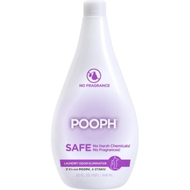 POOPH Laundry Odor Eliminator Additive, 32 oz, 16 Loads | Laundry additive that removes pet odors from clothing, towels and bedding without added