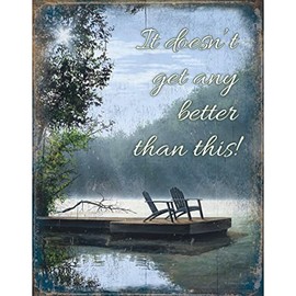 Wild Wings It Doesn't Get Better 16" x 12.5" Metal Tin Sign by Anthony Padgett