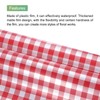 MECCANIXITY Flower Wrapping Paper Waterproof Floral Wrap Plaid Cherry Red