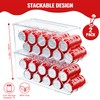 SCAVATA 2 Pack Stackable Refrigerator Organizer, Soda Can Dispenser Pop
